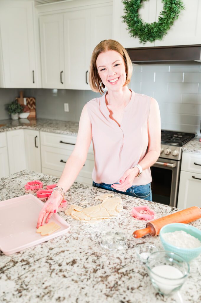 rolling sugar cookie dough